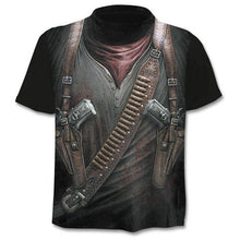 Load image into Gallery viewer, New Mens Skull T shirts Brand punk  style finger skull 3Dt- shirts Men Tops Hip hop 3d print skull punisher T-shirt dropshipping