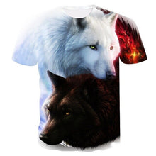 Load image into Gallery viewer, 2018 Newest Harajuku Wolf 3D Print Cool T-shirt Men/Women Short Sleeve Summer Tops Tees T shirt Fashion M-5XL